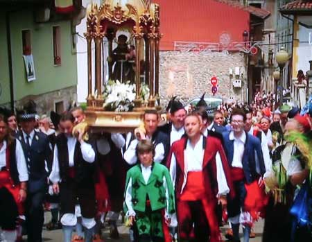 Fiesta de San Antonio en Cangas de On&iacute;s (Asturias-Espa&ntilde;a)