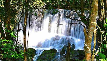 Senda del Oso, cascada El Robloso en Quirós (Asturias-España)